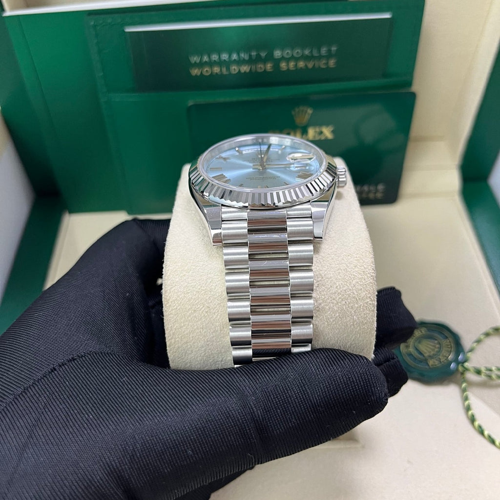 Day-Date Ice Blue Roman