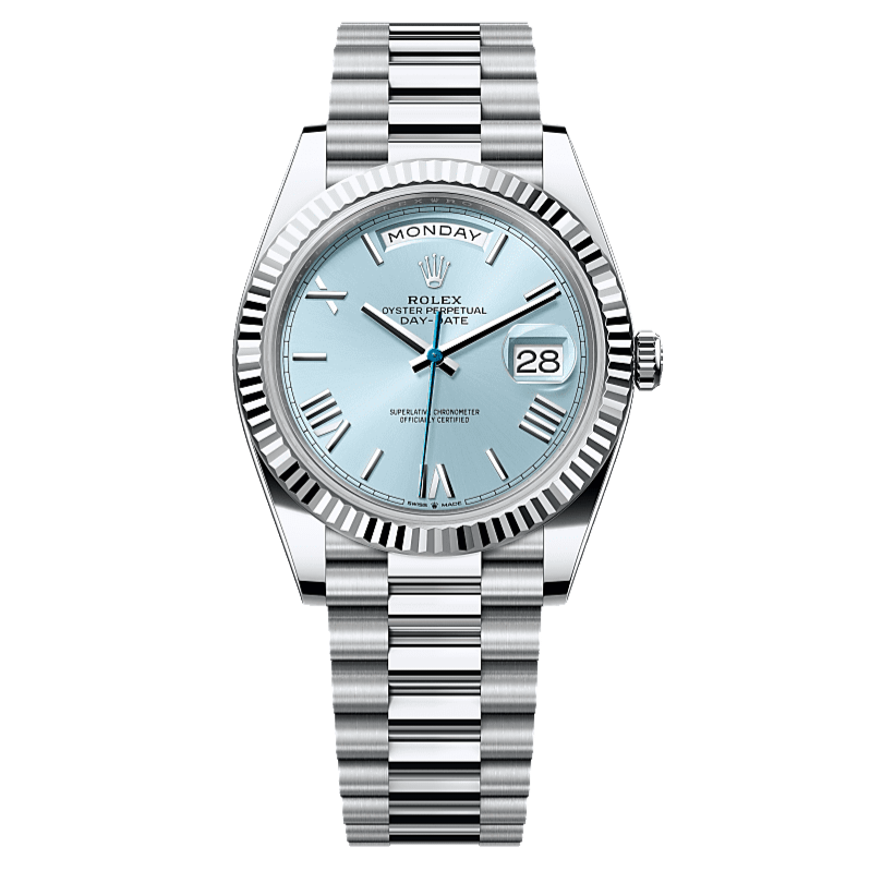Day-Date Ice Blue Roman