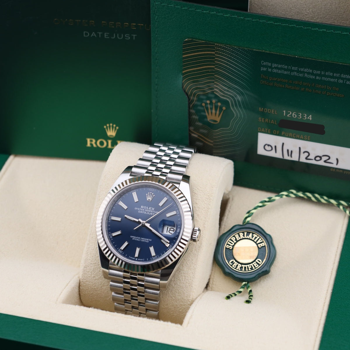 Datejust 41 Blue Jubilee
