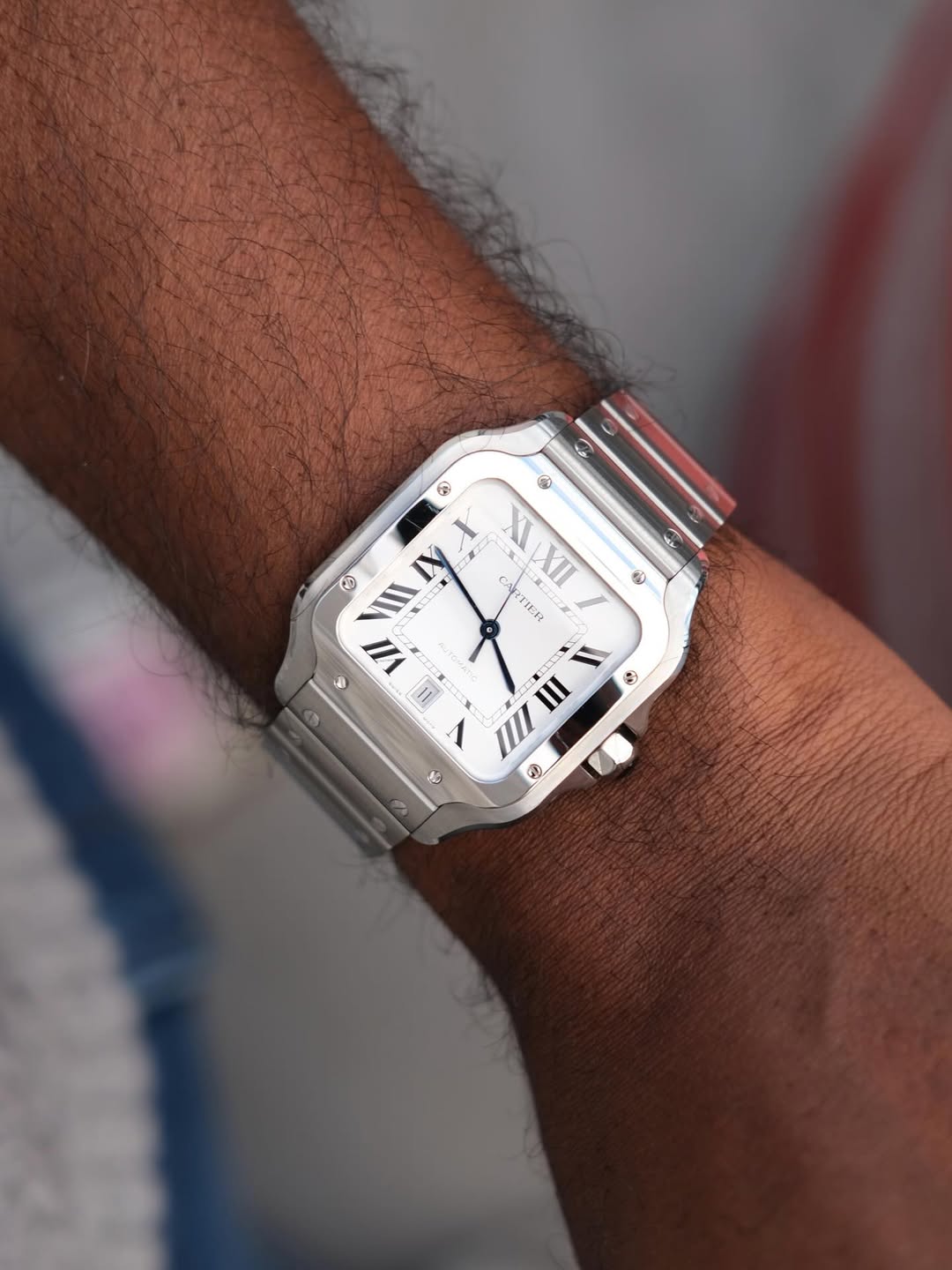 Cartier Santos White Dial